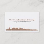 Urban Real Anwesen Agent Custom Business Card Visitenkarte (Rückseite)