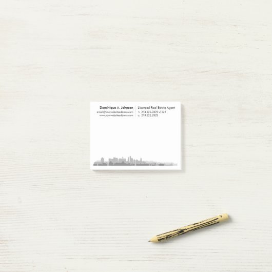 Urban Real Anwesen Personalisierte Post-It®-Notes Post-it Klebezettel (Auf Schreibtisch)