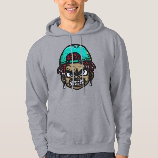 Urban Rebel: Graffiti Style Face Hoodie (Vorderseite)