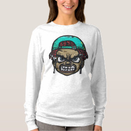 Urban Rebel: Graffiti Style Face T-Shirt