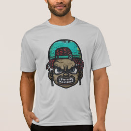 Urban Rebel: Graffiti Style Face T-Shirt