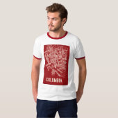Urban Rebel Red Sketch Ringer Tee – Columbia (Vorne ganz)
