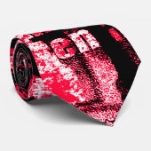 Urban Red Graffiti Krawatte (Gerollt)