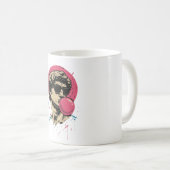 Urban Retro David — Bubblegum Pop Statue Kaffeetasse (VorderseiteRechts)