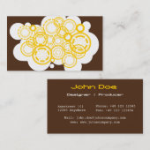 Urban Retro Design business card Visitenkarte (Vorne/Hinten)