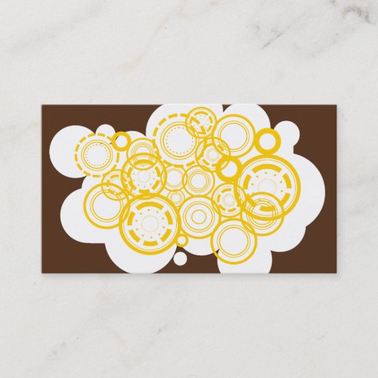 Urban Retro Design business card Visitenkarte (Vorderseite)