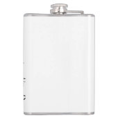 Urban Retro Headphone Vibe Illustration Flachmann (Rückseite)