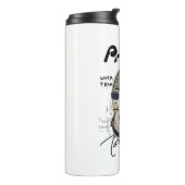 Urban Retro Headphone Vibe Illustration Thermosbecher (Nach links gedreht)