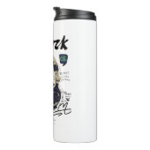 Urban Retro Headphone Vibe Illustration Thermosbecher (Nach rechts gedreht)