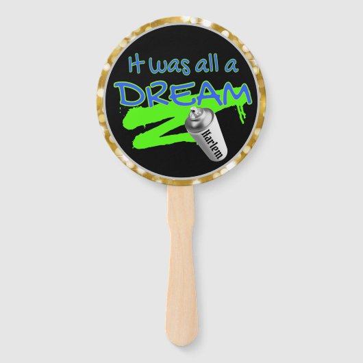 Urban Retro Hip Hop Baby Shower BOY Fächer (Rückseite)