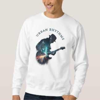 Urban Rhythms - Cityscape Gitarre Musik Herren Hoo Sweatshirt
