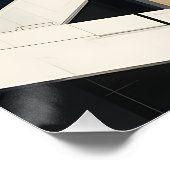 Urban Rhythms: Mondrian-Inspire Cityscape Poster (Ecke)