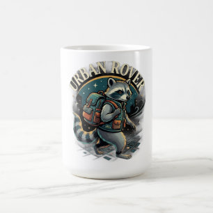 Urban Rover Waschbär Langarmshirt Kaffeetasse