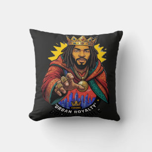 Urban Royalty Born To Rule König Grafik Herren T-S Kissen