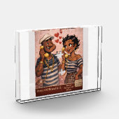 Urban Royalty Love – Afrocentric Power Couple Art Fotoblock (Links)