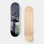 Urban Rustic Cityscape Riding Rails Skateboard (Vorderseite)