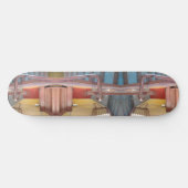 Urban Rustic Cityscape Secret Keeper 2 Skateboard (Horizontal)