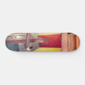 Urban Rustic Cityscape Secret Keeper Skateboard (Horizontal)