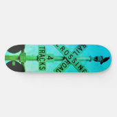 Urban Rustic Cityscape Waiting Skateboard (Horizontal)