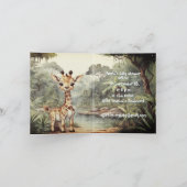 Urban Safari: Chic Baby Shower Einladung (Innenseite)