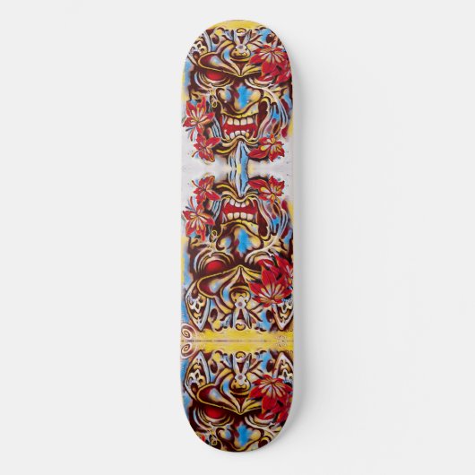 Urban Samurai Sketch Custom Pro Park Board Skateboard (Vorderseite)
