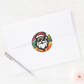 Urban Santa 5 Runder Aufkleber (Umschlag)
