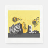Urban Scene Paper Napkins Serviette (Vorderseite)