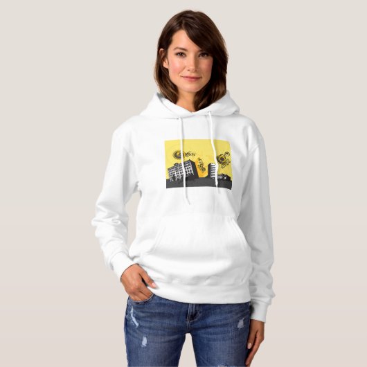 Urban Scene Womens Hoodie (Vorne ganz)