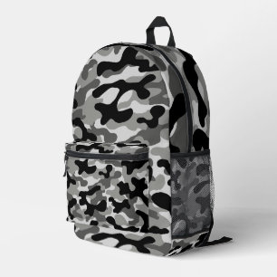 Urban Schwarz Weiß Tarnmuster  Bedruckter Rucksack