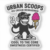 Urban Scoops Aufkleber (Vorderseite)