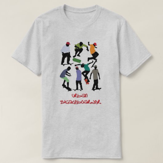 Urban Skateboarder T - Shirt (Design vorne)
