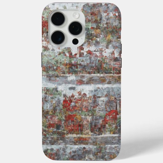 Urban Sketch Art Mobile Fall Case-Mate iPhone Hülle (Rückseite)
