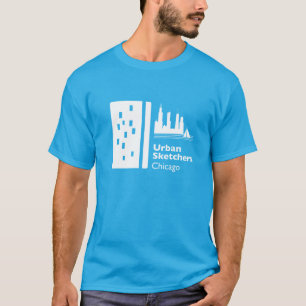 Urban Sketchers Chicago Offiziell Tee Shirt