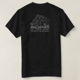 Urban Sketchers Cleveland Black T - Shirt - Unisex