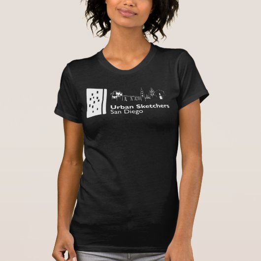 Urban Sketchers San Diego T - Shirt (Vorderseite)