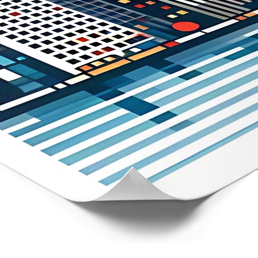 Urban Skyline Poster (Ecke)