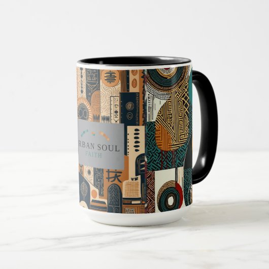 Urban Soul Patterns Tasse (VorderseiteRechts)