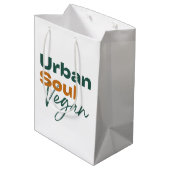 Urban Soul Vegan Mittlere Geschenktüte (Rückseite Schrägansicht)