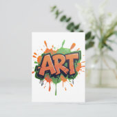 Urban Splash Art Graffiti Pulse Bold Street Expres Postkarte (Stehend Vorderseite)