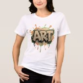 Urban Splash Art Graffiti Pulse Bold Street Expres Tri-Blend Shirt (Vorderseite)