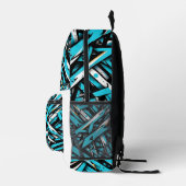 Urban Splash Cyan Backpack Bedruckter Rucksack (Rechts)