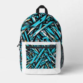 Urban Splash Cyan Backpack Bedruckter Rucksack