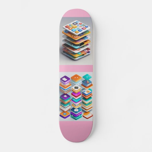 Urban Stack Skating Pad – Moderne, Tech-inspiriert Skateboard (Vorderseite)