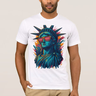 Urban Statue of Liberty Streetwear T - Shirt - NYC