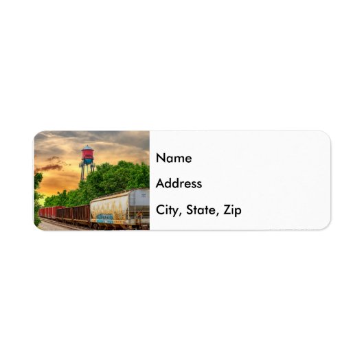 Urban Steam Punk Sunset Address Label (Vorne)