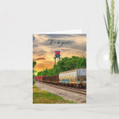 Urban Steam Punk Sunset Danke Karte (Vorderseite)