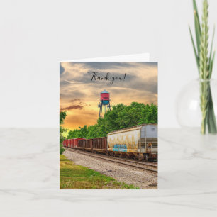 Urban Steam Punk Sunset Danke Karte