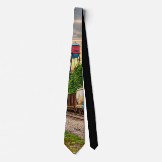 Urban Steam Punk Sunset Neck Tie Krawatte (Vorderseite)