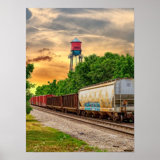 Urban Steam Punk Sunset Poster (Vorne)