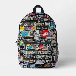 Urban Stickers Foto Bedruckter Rucksack